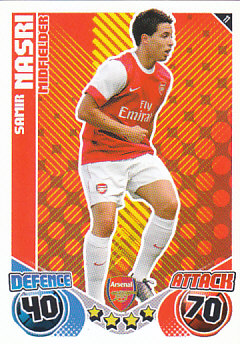 Samir Nasri Arsenal 2010/11 Topps Match Attax #11